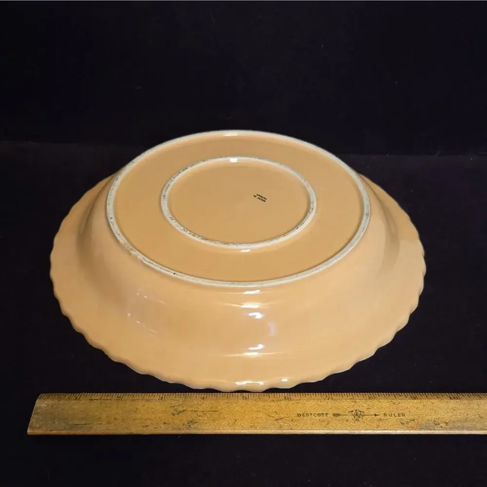 Vtg Betty Crocker Blueberry Pie Recipe Plate Ceramic Baking Dish Fluted 10